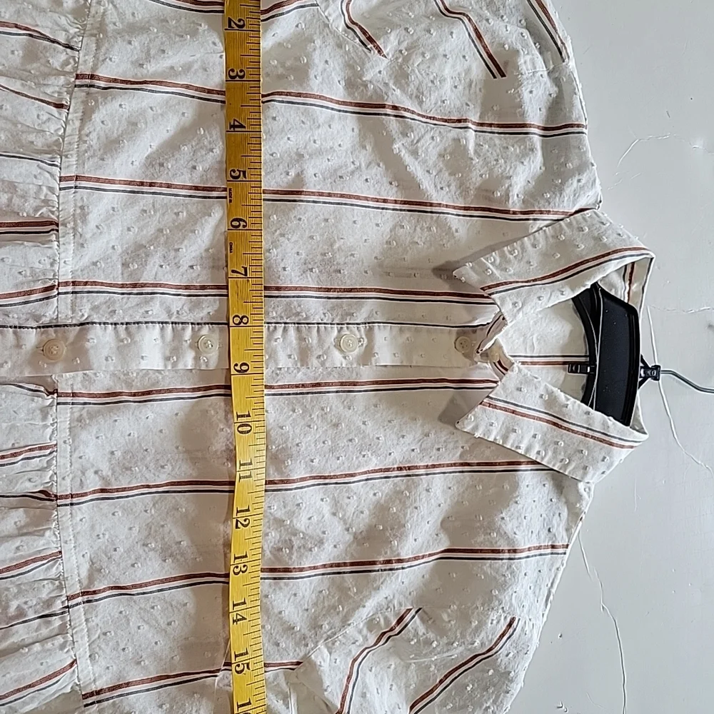 Madewell Striped Button-Up Dress Sz Small - Picture 5 of 7